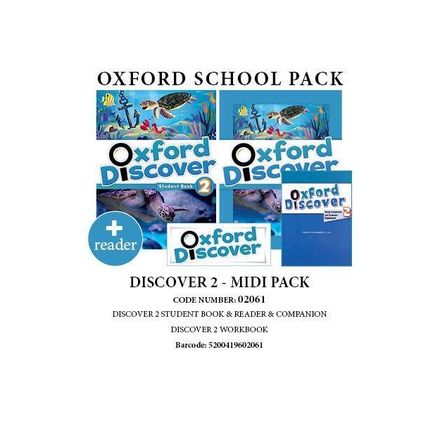 OXFORD DISCOVER 2 PACK MIDI (SB + WB + COMPANION + READER) - 02061