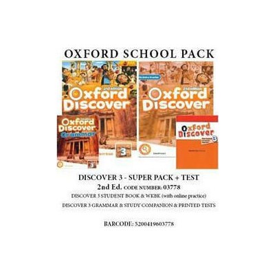 OXFORD DISCOVER 3 SUPER PACK (SB + WB   ONLINE PRACTICE + GRAMMAR + COMPANION + TESTS) - 03778 2ND ED