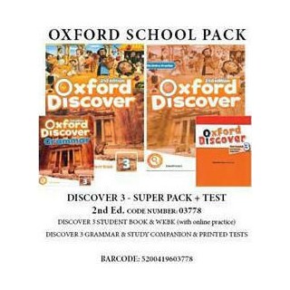 OXFORD DISCOVER 3 SUPER PACK (SB + WB   ONLINE PRACTICE + GRAMMAR + COMPANION + TESTS) - 03778 2ND ED