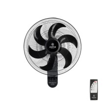 ESTIA ΑΝΕΜΙΣΤΗΡΑΣ ΕΠΙΤΟΙΧΙΟΣ BOW 45cm 75w ΜΑΥΡΟΣ ΜΕ ΜΕ ΤΗΛΕΧΕΙΡΙΣΤΗΡΙΟ