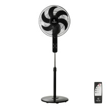ESTIA ΑΝΕΜΙΣΤΗΡΑΣ ΣΤΑΝΤ ΕΠΙΔΑΠΕΔΙΟΣ BOW 40cm 60w ΜΑΥΡΟΣ ΜΕ ΤΗΛΕΧΕΙΡΙΣΤΗΡΙΟ