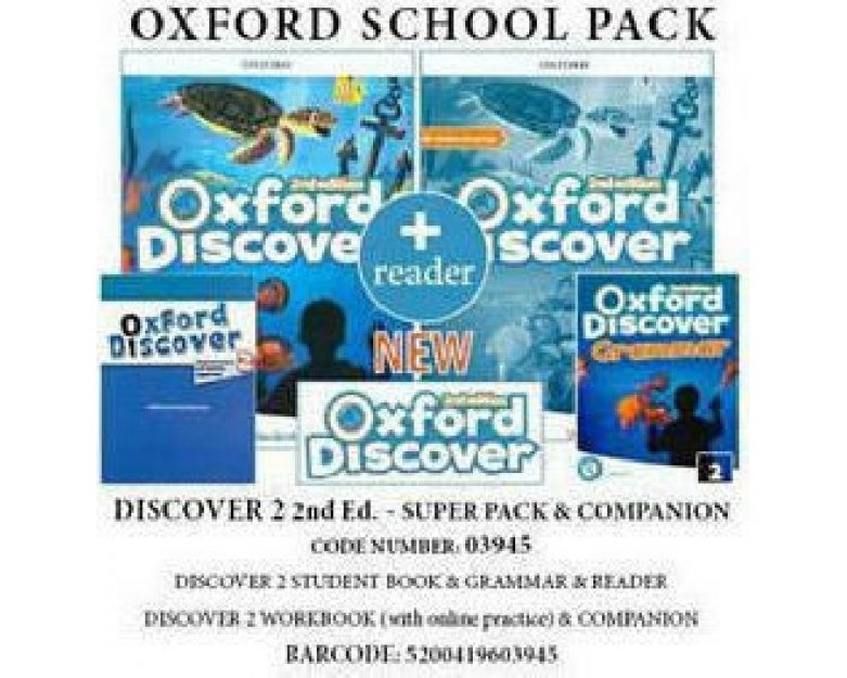 OXFORD DISCOVER 2 SUPER PACK (SB + WB WITH ONLINE PRACTICE + GRAMMAR + COMPANION + READER) - 03945 2ND ED