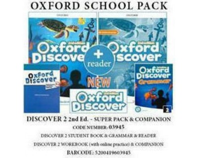 OXFORD DISCOVER 2 SUPER PACK (SB + WB WITH ONLINE PRACTICE + GRAMMAR + COMPANION + READER) - 03945 2ND ED