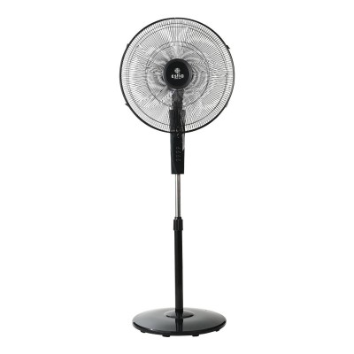 ESTIA ΑΝΕΜΙΣΤΗΡΑΣ ΣΤΑΝΤ ΕΠΙΔΑΠΕΔΙΟΣ CLEAR 45cm 60w ΜΑΥΡΟΣ ΜΕ ΧΡΟΝΟΔΙΑΚΟΠΤΗ