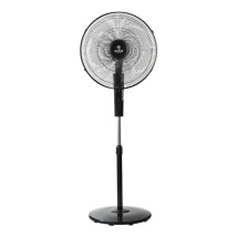 ESTIA ΑΝΕΜΙΣΤΗΡΑΣ ΣΤΑΝΤ ΕΠΙΔΑΠΕΔΙΟΣ CLEAR 45cm 60w ΜΑΥΡΟΣ ΜΕ ΧΡΟΝΟΔΙΑΚΟΠΤΗ