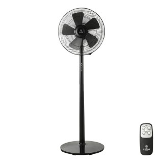 ESTIA ΑΝΕΜΙΣΤΗΡΑΣ ΣΤΑΝΤ ΕΠΙΔΑΠΕΔΙΟΣ LEVANTO 40cm 55w ΜΑΥΡΟΣ ΜΕ ΤΗΛΕΧΕΙΡΙΣΤΗΡΙΟ