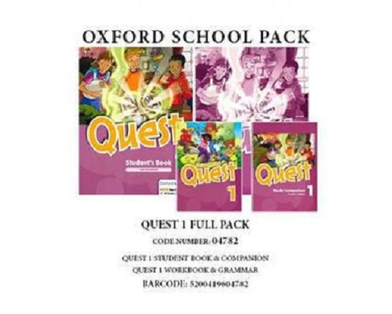 QUEST 1 FULL PACK (SB +WB + GRAMMAR +COMPANION)- 04782