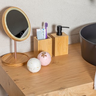 ESTIA ΑΝΤΛΙΑ ΣΑΠΟΥΝΙΟΥ BAMBOO ESSENTIALS ΤΕΤΡΑΓΩΝΗ 8.2x7.5x17.5cm