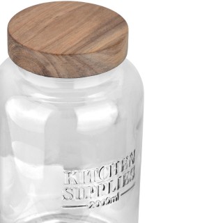 ESTIA ΔΟΧΕΙΟ ΑΠΟΘΗΚΕΥΣΗΣ ALLURE ΓΥΑΛΙΝΟ 2000ml 12x12x21.6cm