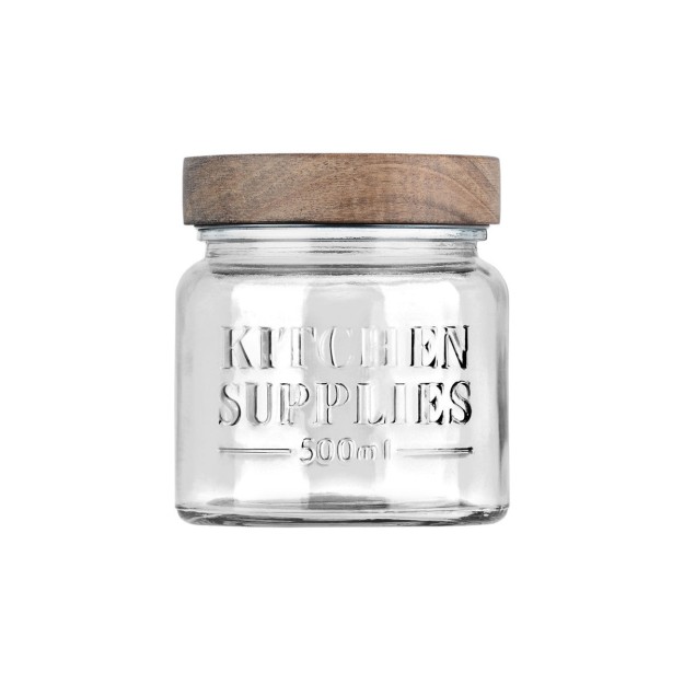 ESTIA ΔΟΧΕΙΟ ΑΠΟΘΗΚΕΥΣΗΣ ALLURE ΓΥΑΛΙΝΟ 500ml 10x10x11cm