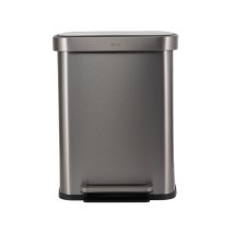 ESTIA ΚΑΔΟΣ ΑΠΟΡΡΙΜΑΤΩΝ FLATOP SOFT CLOSE 50lt ΜΑΤ ΙΝΟΞ