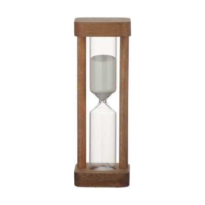 ΚΛΕΨΥΔΡΑ ALLURE 15 ΛΕΠΤΩΝ ΓΥΑΛΙΝΗ ME ΞΥΛΙΝΟ ΠΛΑΙΣΙΟ Φ5x14cm