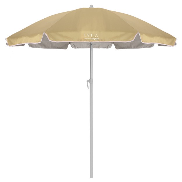 ESTIA ΟΜΠΡΕΛΑ ΘΑΛΑΣΣΗΣ DAZE ΜΕ ΠΡΟΣΤΑΣΙΑ UPF 50+ ΜΕΤΑΛΛΙΚΗ 1.8m
