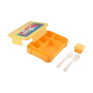 ESTIA ΠΑΙΔΙΚΟ ΦΑΓΗΤΟΔΟΧΕΙΟ SAVE THE AEGEAN 1330ml ΜΕ 5 ΘΗΚΕΣ FORTRESS DRAGON