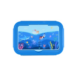 ESTIA ΠΑΙΔΙΚΟ ΦΑΓΗΤΟΔΟΧΕΙΟ SAVE THE AEGEAN 1400ml ΜΕ 3 ΘΗΚΕΣ OCEAN PLAY