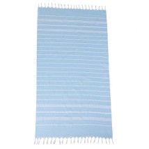 ESTIA ΠΕΤΣΕΤΑ ΘΑΛΑΣΣΗΣ AZURE STRIPES ΒΑΜΒΑΚΕΡΗ 80x170cm ΓΑΛΑΖΙΟ
