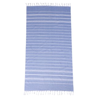 ESTIA ΠΕΤΣΕΤΑ ΘΑΛΑΣΣΗΣ NAVY STRIPES ΒΑΜΒΑΚΕΡΗ 80x170cm ΜΠΛΕ