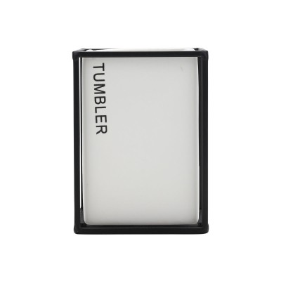 ESTIA ΠΟΤΗΡΑΚΙ ΜΠΑΝΙΟΥ CAGE ΚΕΡΑΜΙΚΟ ΛΕΥΚΟ ΜΕ ΜΕΤΑΛΛΙΚΟ ΠΛΑΙΣΙΟ