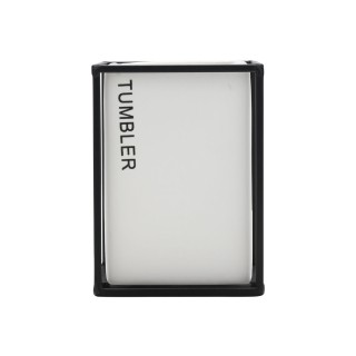 ESTIA ΠΟΤΗΡΑΚΙ ΜΠΑΝΙΟΥ CAGE ΚΕΡΑΜΙΚΟ ΛΕΥΚΟ ΜΕ ΜΕΤΑΛΛΙΚΟ ΠΛΑΙΣΙΟ