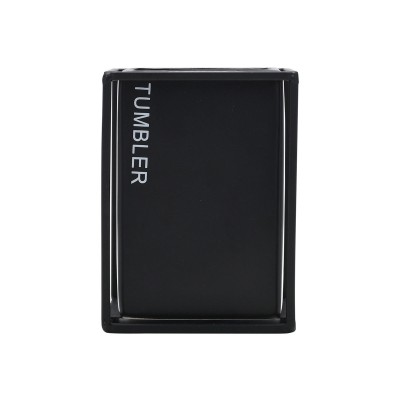 ESTIA ΠΟΤΗΡΑΚΙ ΜΠΑΝΙΟΥ CAGE ΚΕΡΑΜΙΚΟ ΜΑΥΡΟ ΜΕ ΜΕΤΑΛΛΙΚΟ ΠΛΑΙΣΙΟ