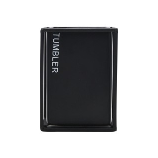 ESTIA ΠΟΤΗΡΑΚΙ ΜΠΑΝΙΟΥ CAGE ΚΕΡΑΜΙΚΟ ΜΑΥΡΟ ΜΕ ΜΕΤΑΛΛΙΚΟ ΠΛΑΙΣΙΟ