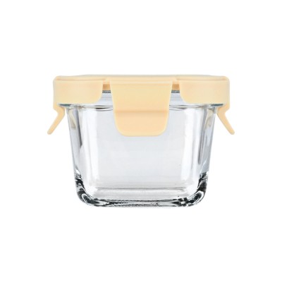 ESTIA ΦΑΓΗΤΟΔΟΧΕΙΟ CLICK&SEAL ΓΥΑΛΙΝΟ 160ml 9.2x9.2x6.3cm ΜΕ ΚΑΠΑΚΙ ΠΛΑΣΤΙΚΟ IVORY