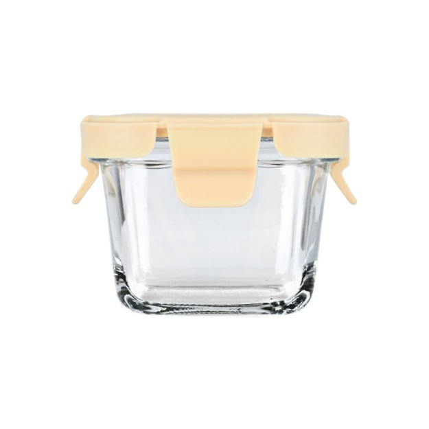 ESTIA ΦΑΓΗΤΟΔΟΧΕΙΟ CLICK&SEAL ΓΥΑΛΙΝΟ 160ml 9.2x9.2x6.3cm ΜΕ ΚΑΠΑΚΙ ΠΛΑΣΤΙΚΟ IVORY