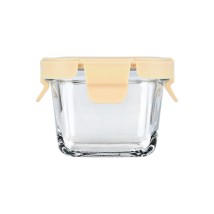 ESTIA ΦΑΓΗΤΟΔΟΧΕΙΟ CLICK&SEAL ΓΥΑΛΙΝΟ 160ml 9.2x9.2x6.3cm ΜΕ ΚΑΠΑΚΙ ΠΛΑΣΤΙΚΟ IVORY