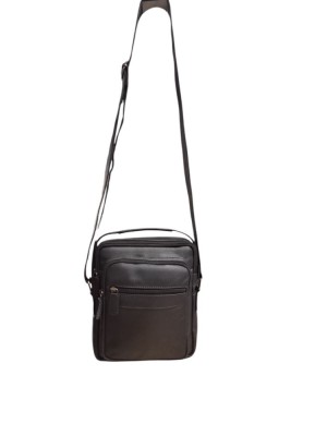 Daston 001 Ανδρικό Δερμάτινο Τσαντάκι Μαύρο