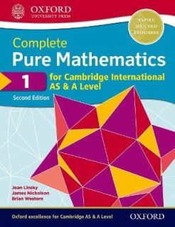 COMPLETE PURE MATHEMATICS1 FOR CAMBRIDGE INTERNATIONAL AS   A LEVEL