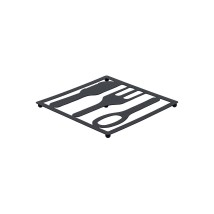 ESTIA ΒΑΣΗ ΜΑΓΕΙΡΙΚΟΥ ΣΚΕΥΟΥΣ METAL BLACK ΜΕΤΑΛΛΙΚΗ 20x20cm ΜΑΥΡΗ