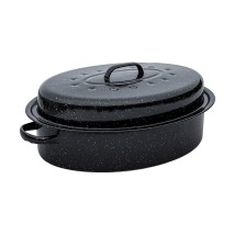 ΓΑΣΤΡΑ ENAMEL ΕΜΑΓΙΕ 46.5x32x18cm 7.8lt ΜΕ ΣΧΑΡΑ