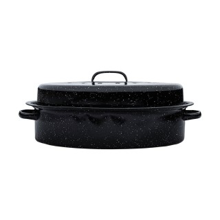 ΓΑΣΤΡΑ ENAMEL ΕΜΑΓΙΕ 46.5x32x18cm 7.8lt ΜΕ ΣΧΑΡΑ