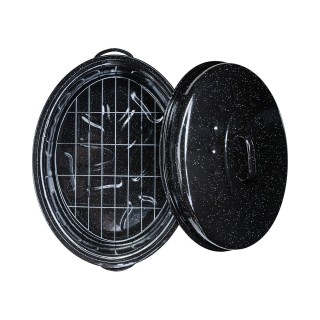 ΓΑΣΤΡΑ ENAMEL ΕΜΑΓΙΕ 46.5x32x18cm 7.8lt ΜΕ ΣΧΑΡΑ