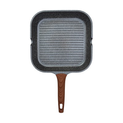 ESTIA ΓΚΡΙΛΙΕΡΑ STONE ΑΝΤΙΚΟΛΛΗΤΙΚΗ ΧΥΤΟΥ ΑΛΟΥΜΙΝΙΟΥ 28cm