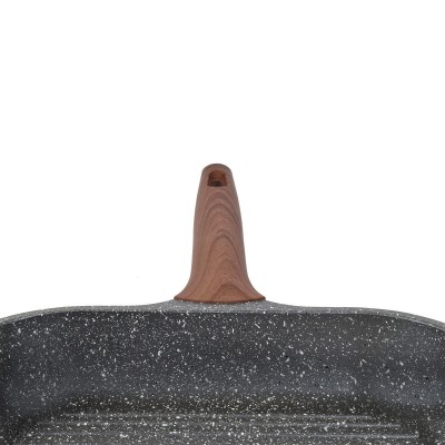 ESTIA ΓΚΡΙΛΙΕΡΑ STONE ΑΝΤΙΚΟΛΛΗΤΙΚΗ ΧΥΤΟΥ ΑΛΟΥΜΙΝΙΟΥ 28cm