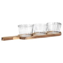 ESTIA ΓΥΑΛΙΝΑ ΜΠΟΛ ΣΕΡΒΙΡΙΣΜΑΤΟΣ ALLURE ΜΕ ΒΑΣΗ 4 ΤΕΜ 42.2x10x6.7cm