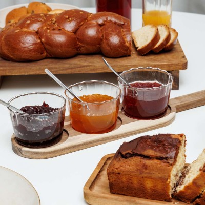 ESTIA ΓΥΑΛΙΝΑ ΜΠΟΛ ΣΕΡΒΙΡΙΣΜΑΤΟΣ ALLURE ΜΕ ΒΑΣΗ 4 ΤΕΜ 42.2x10x6.7cm