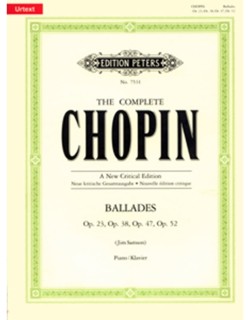 FREDERIC CHOPIN - BALLADES OP. 23, OP. 38, OP. 47, OP. 52 (URTEXT)