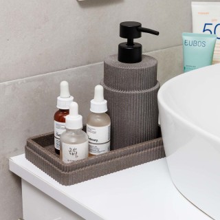 ESTIA ΔΙΣΚΟΣ ΜΠΑΝΙΟΥ WIRE ΡΗΤΙΝΗΣ ΓΚΡΙ 19x10.3x2.8cm