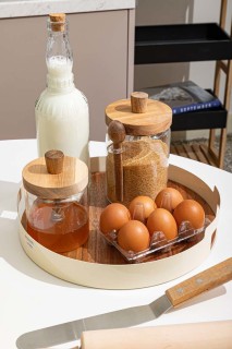 ESTIA ΔΙΣΚΟΣ ΣΕΡΒΙΡΙΣΜΑΤΟΣ ALLURE ΜΕΤΑΛΛΙΚΟΣ IVORY