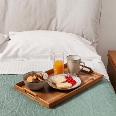 ESTIA ΔΙΣΚΟΣ ΣΕΡΒΙΡΙΣΜΑΤΟΣ ALLURE ΟΡΘΟΓΩΝΙΟΣ 48x31x5cm ΜΕ ΛΑΒΕΣ ΜΕΤΑΦΟΡΑΣ