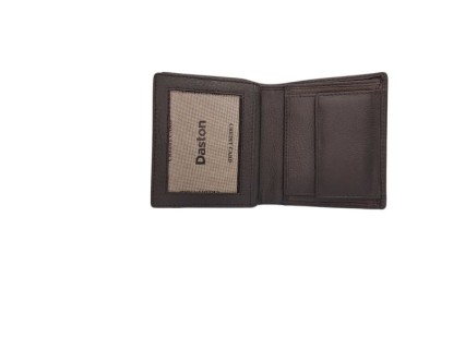 Δερμάτινο Ανδρικό Πορτοφόλι Μικρό Μαύρο Daston 033
