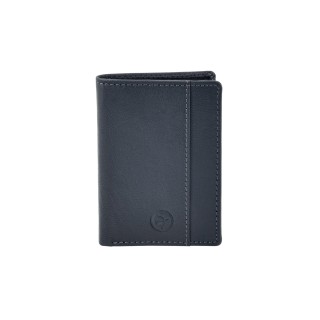 Δερμάτινο Ανδρικό Πορτοφόλι Μικρό Μπλέ Daston 068
