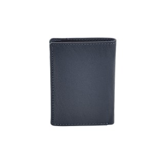 Δερμάτινο Ανδρικό Πορτοφόλι Μικρό Μπλέ Daston 068