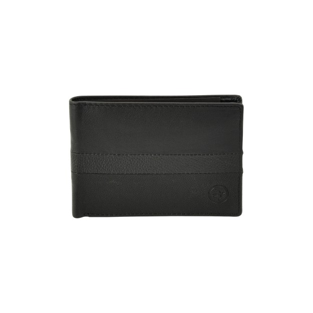 Daston 061 Ανδρικό Δερμάτινο Πορτοφόλι Μαύρο