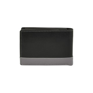 Δερμάτινο Ανδρικό Πορτοφόλι Μαύρο/Γκρι Daston 064