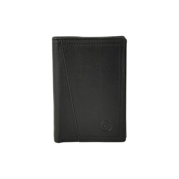 Δερμάτινο Ανδρικό Πορτοφόλι Μαύρο Daston 065