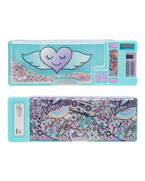 Κασετίνα Street Style Heart Yolo Τιρκουάζ 10148