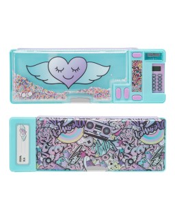 Κασετίνα Street Style Heart Yolo Τιρκουάζ 10148